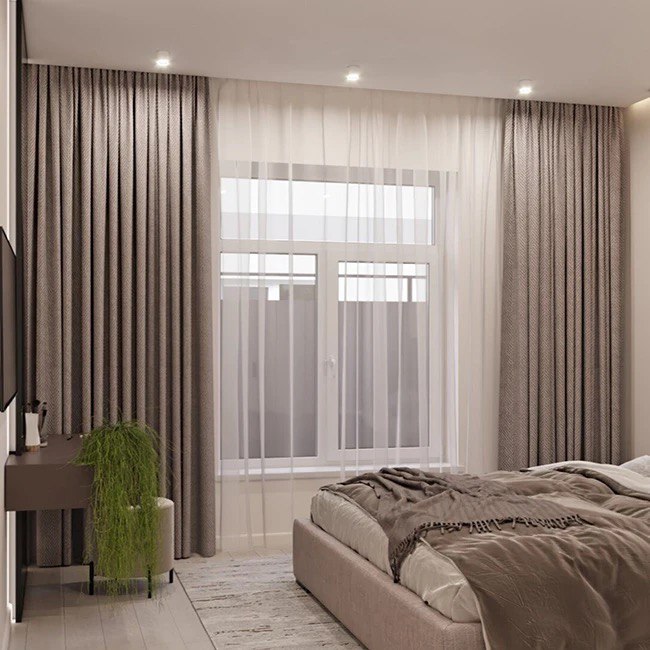 Wavy style Blackout Curtains and sheers